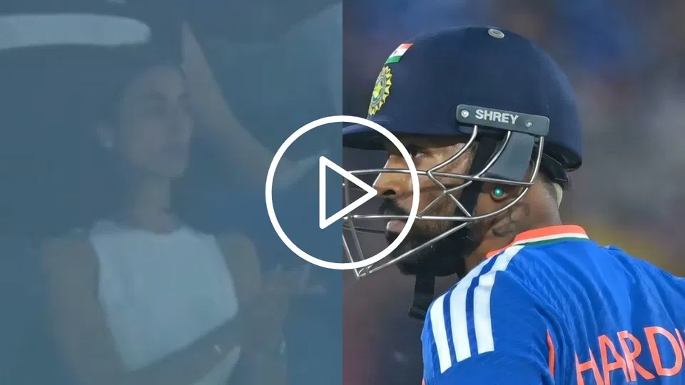 Watch- Hardik Pandya's Girlfriend Mahieka Sharma Cluelessly Claps After Dismissal